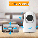 IP Camera 5G WiFi Baby Monitor 1080P Mini Indoor CCTV Security 2K 4MP AI Tracking Audio Video Surveillance Camera Alexa|Surveillance Cameras|