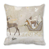 Merry Christmas Decorations for Home Xmas Cushion Cover Christmas Ornament Pillowcase