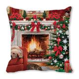 Merry Christmas Decorations for Home Xmas Cushion Cover Christmas Ornament Pillowcase