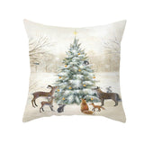 Merry Christmas Decorations for Home Xmas Cushion Cover Christmas Ornament Pillowcase