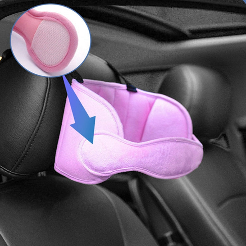 Car Headrest Adjustable Safe Car Seat Pillow for Head and Neck