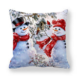 Merry Christmas Decorations for Home Xmas Cushion Cover Christmas Ornament Pillowcase