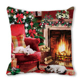 Merry Christmas Decorations for Home Xmas Cushion Cover Christmas Ornament Pillowcase