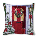 Merry Christmas Decorations for Home Xmas Cushion Cover Christmas Ornament Pillowcase