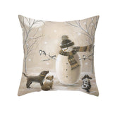 Merry Christmas Decorations for Home Xmas Cushion Cover Christmas Ornament Pillowcase