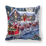 Merry Christmas Decorations for Home Xmas Cushion Cover Christmas Ornament Pillowcase