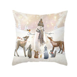 Merry Christmas Decorations for Home Xmas Cushion Cover Christmas Ornament Pillowcase