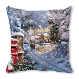 Merry Christmas Decorations for Home Xmas Cushion Cover Christmas Ornament Pillowcase