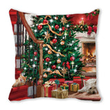 Merry Christmas Decorations for Home Xmas Cushion Cover Christmas Ornament Pillowcase