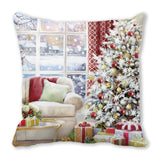 Merry Christmas Decorations for Home Xmas Cushion Cover Christmas Ornament Pillowcase