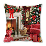 Merry Christmas Decorations for Home Xmas Cushion Cover Christmas Ornament Pillowcase