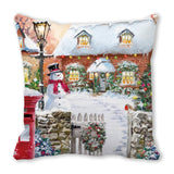 Merry Christmas Decorations for Home Xmas Cushion Cover Christmas Ornament Pillowcase