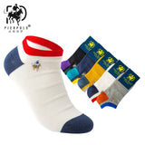 High Quality 5 Pairs/lot PIER POLO Brand Men Socks Summer Fashion Casual Soft Short Cotton Socks Men Funny Ankle Socks