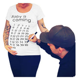 See You Soon 2020 Summer Tees Women T-shirts Slim Maternity Funny Letter Tops O-Neck Pregnancy T Shirts for Pregnant Women