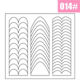 French Manicure DIY Nail Art Tips Guides Stickers Stencil Strip Women Decoration Decals